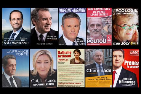 10-affiches de candidats a l'élection presidentielle 2012 10-affiches de candidats a l'élection presidentielle 2012