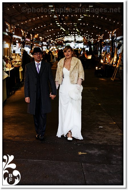 Photographie de Mariage - marche couvert d'Antibes